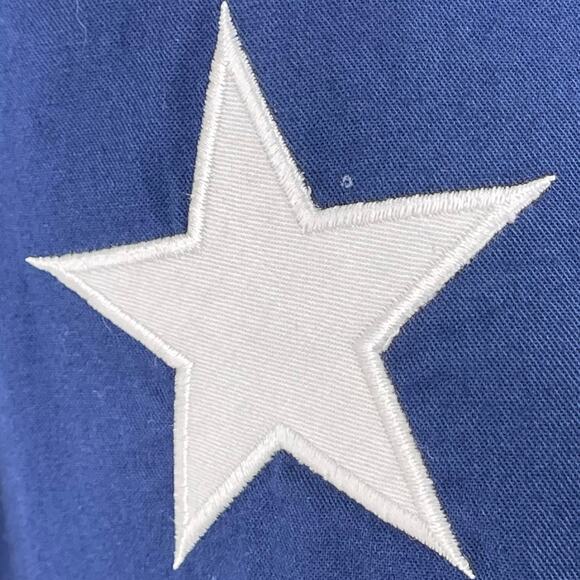 Vintage Western Wrangler Patriotic American Texas Flag Button Up Shirt M - Picture 6 of 15